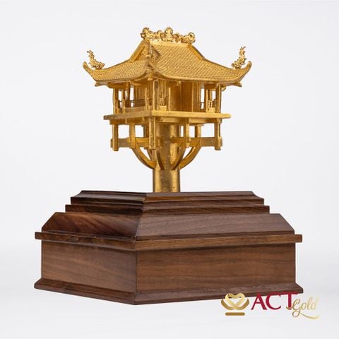 Quà tặng Chùa Một Cột dát vàng 24k ACT GOLD ISO 9001:2015