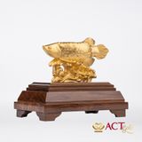 Quà tặng Cá Rồng dát vàng 24k ACT GOLD ISO 9001:2015 (Mẫu 1)