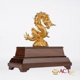 Quà tặng tượng Rồng Thanh Long dát vàng 24k ACT GOLD ISO 9001:2015