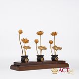 Quà tặng Hồ Sen Tâm Trí Đức dát vàng 24k ACT GOLD ISO 9001:2015