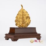 Tượng lá bồ đề dát vàng 24k ACT GOLD ISO 9001:2015