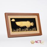 Tranh Cá Rồng dát vàng 24k ACT GOLD ISO 9001:2015