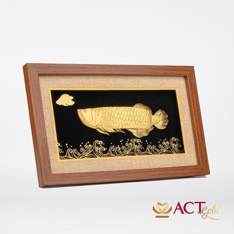 Tranh Cá Rồng dát vàng 24k ACT GOLD ISO 9001:2015