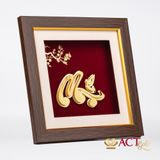 Quà tặng Tranh Chữ Mẹ dát vàng 24k ACT GOLD ISO 9001:2015