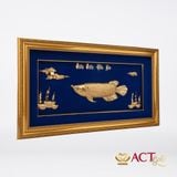 Tranh Cá Rồng dát vàng 24k ACT GOLD ISO 9001:2015