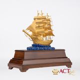 Quà tặng Thuyền Buồm mạ vàng 24k ACT GOLD ISO 9001:2015