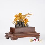 Quà tặng Chim Uyên Ương dát vàng 24k ACT GOLD ISO 9001:2015