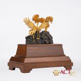 Quà tặng Chim Hạc dát vàng 24k ACT GOLD ISO 9001:2015 (Mẫu 3)