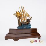 Quà tặng Thuyền Buồm dát vàng 24k ACT GOLD ISO 9001:2015
