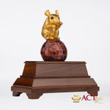Quà tặng Chuột dát vàng 24k ACT GOLD ISO 9001:2015