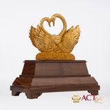Quà tặng Đôi Thiên Nga dát vàng 24k ACT GOLD ISO 9001:2015(Mẫu 1)