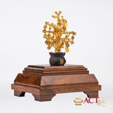 Quà tặng Chậu Cây Tài Lộc dát vàng 24k ACT GOLD ISO 9001:2015