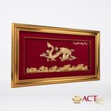 Quà tặng Tranh Rồng dát vàng 24k ACT GOLD ISO 9001:2015