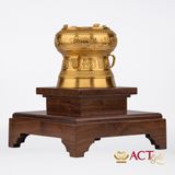 Tượng Trống Đồng dát vàng 24k ACT GOLD ISO 9001:2015