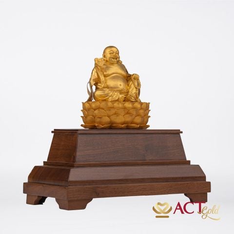 Quà tặng Phật Di Lặc dát vàng 24k ACT GOLD ISO 9001:2015