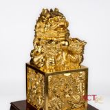 Quà tặng Ấn Rồng dát vàng 24k ACT GOLD ISO 9001:2015