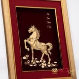 Tranh Ngựa dát vàng 24k ACT GOLD ISO 9001:2015 (Mẫu 2)