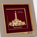 Tranh Cột Cờ Hà Nội dát vàng 24k ACT GOLD ISO 9001:2015