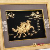 Tranh Song Mã dát vàng 24k ACT GOLD ISO 9001:2015 (Mẫu 2)