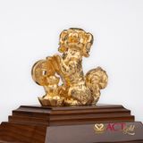 Quà tặng Tuất Phú Quý dát vàng 24k ACT GOLD ISO 9001:2015 (Mẫu 3)