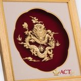 Quà tặng Tranh Rồng dát vàng 24k ACT GOLD ISO 9001:2015