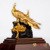 Quà tặng Chim Công dát vàng 24k ACT GOLD ISO 9001:2015