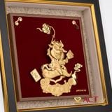 Tranh Trâu dát vàng 24k ACT GOLD ISO 9001:2015 (Mẫu 2)