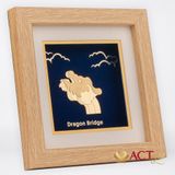 Tranh Cầu Rồng dát vàng 24k ACT GOLD ISO 9001:2015