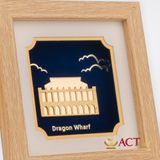 Tranh Bến Cảng Nhà Rồng dát vàng 24k ACT GOLD ISO 9001:2015