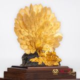 Quà tặng Chim Công dát vàng 24k ACT GOLD ISO 9001:2015 (Mẫu 4)
