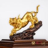 Quà tặng Biểu Trưng Bạch Hổ dát vàng 24k ACT GOLD ISO 9001:2015