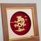 Tranh Rồng Phú Quý dát vàng 24k ACT GOLD ISO 9001:2015