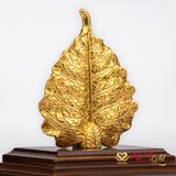 Tượng lá bồ đề dát vàng 24k ACT GOLD ISO 9001:2015 (Mẫu 2)