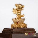 Quà tặng Hổ Phú Quý dát vàng 24k ACT GOLD ISO 9001:2015 (Mẫu 5)
