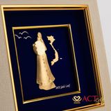 Tranh Áo dài Việt Nam dát vàng 24k ACT GOLD ISO 9001:2015