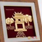 Quà tặng Tranh Khuê Văn Các dát vàng 24k ACT GOLD ISO 9001:2015