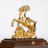 Quà tặng Dê Cát Tường dát vàng 24k ACT GOLD ISO 9001:2015 (Mẫu 1)