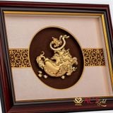 Quà tặng Tranh Bắp cải Tài Lộc dát vàng 24k ACT GOLD ISO 9001:2015