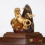 Quà tặng Hổ Phú Quý dát vàng 24k ACT GOLD ISO 9001:2015(Mẫu 3)