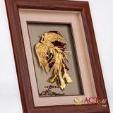 Quà tặng Tranh Phượng Hoàng dát vàng 24k ACT GOLD ISO 9001:2015