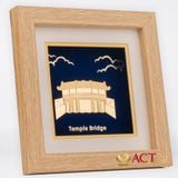 Tranh Chùa Cầu dát vàng 24k ACT GOLD ISO 9001:2015