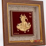 Tranh Trâu dát vàng 24k ACT GOLD ISO 9001:2015 (Mẫu 1)