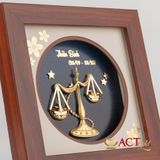 Quà tặng Tranh Cung Thiên Bình dát vàng 24k ACT GOLD ISO 9001:2015