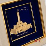 Tranh Cột Cờ Hà Nội dát vàng 24k ACT GOLD ISO 9001:2015