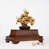 Quà tặng Đào trường thọ dát vàng 24k ACT GOLD ISO 9001:2015