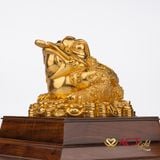 Quà tặng tượng Thiềm Thừ dát vàng 24k ACT GOLD ISO 9001:2015
