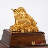 Quà tặng tượng Thiềm Thừ dát vàng 24k ACT GOLD ISO 9001:2015