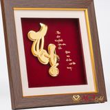 Quà tặng Tranh Chữ Thọ dát vàng 24k ACT GOLD ISO 9001:2015(Mẫu 3)