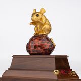 Quà tặng Chuột dát vàng 24k ACT GOLD ISO 9001:2015