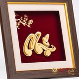 Quà tặng Tranh Chữ Mẹ dát vàng 24k ACT GOLD ISO 9001:2015